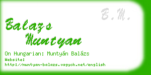 balazs muntyan business card